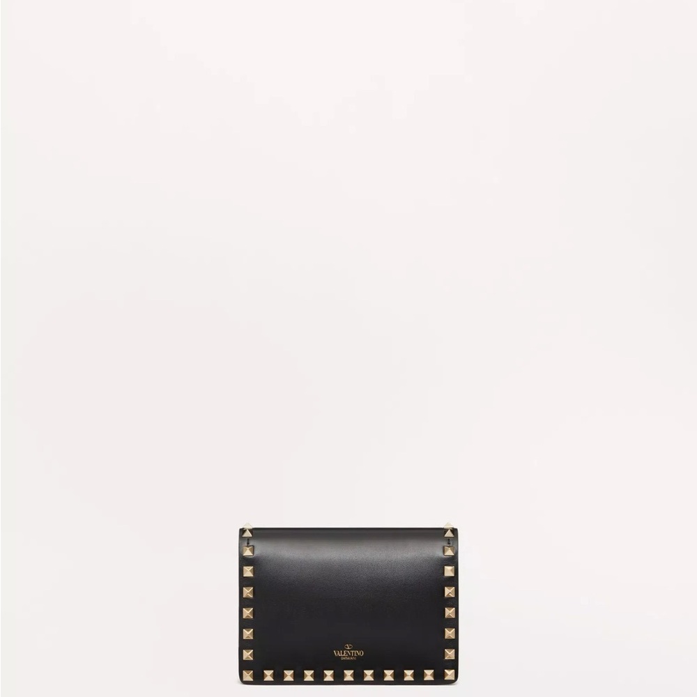 Valentino ROCKSTUD CALFSKIN CHAIN POUCH